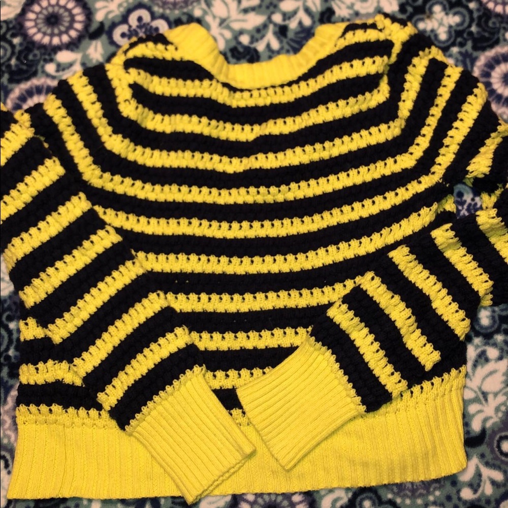 Knitted zip up sweater